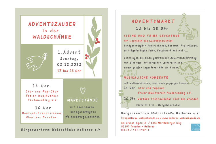 Flyer Adventszauber Waldschänke